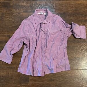 Riders Purple Button-Up Shirt Size XL